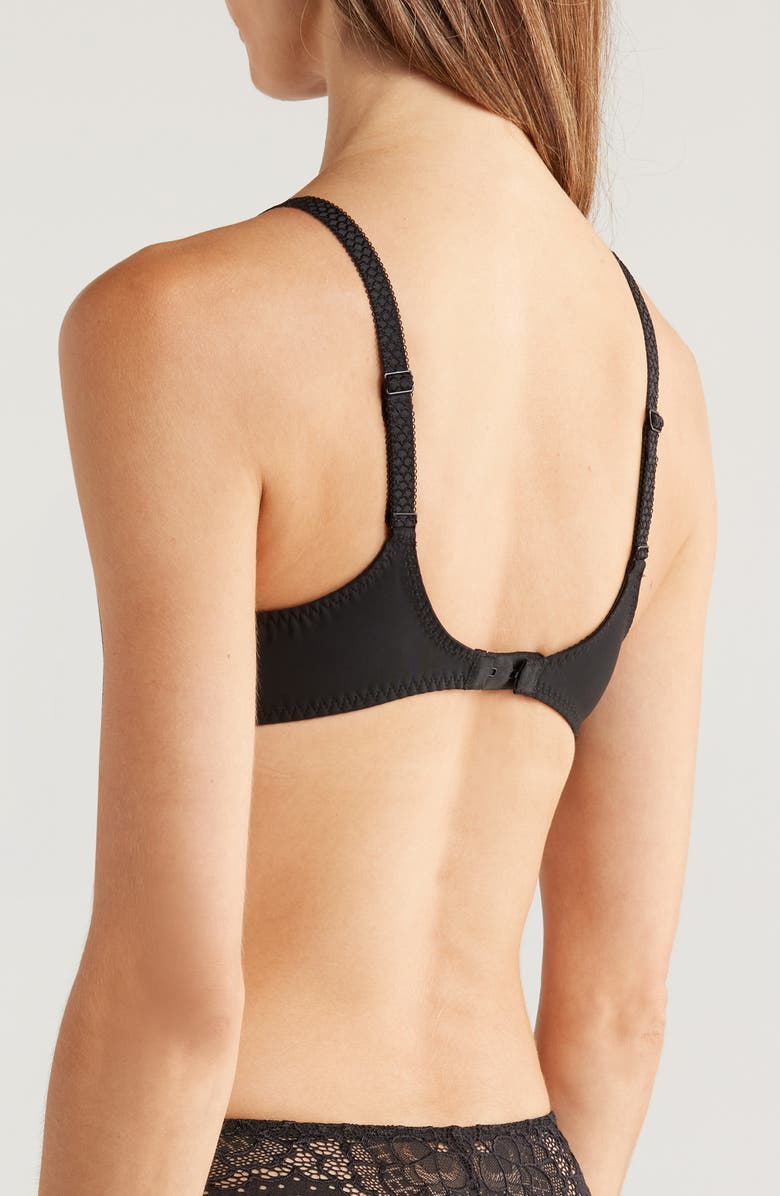 Simone Perele Caresse Underwire Full Cup Bra, Alternate, color, Black
