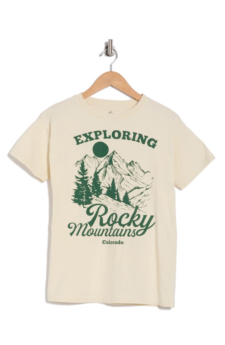 Philcos Exploring Rocky Mountains Graphic T-Shirt, Alternate, color, Natural Pigment