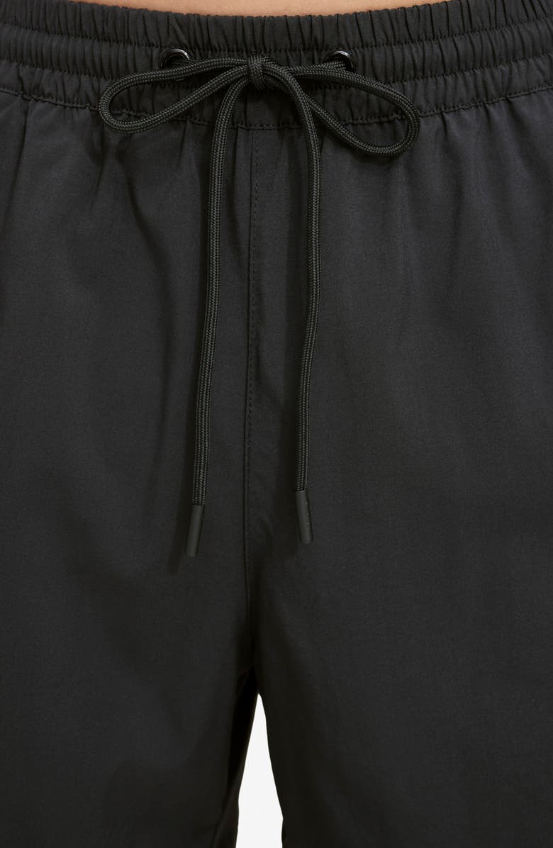 DKNY Modern Paisley Swim Trunks, Alternate, color, Jet Black