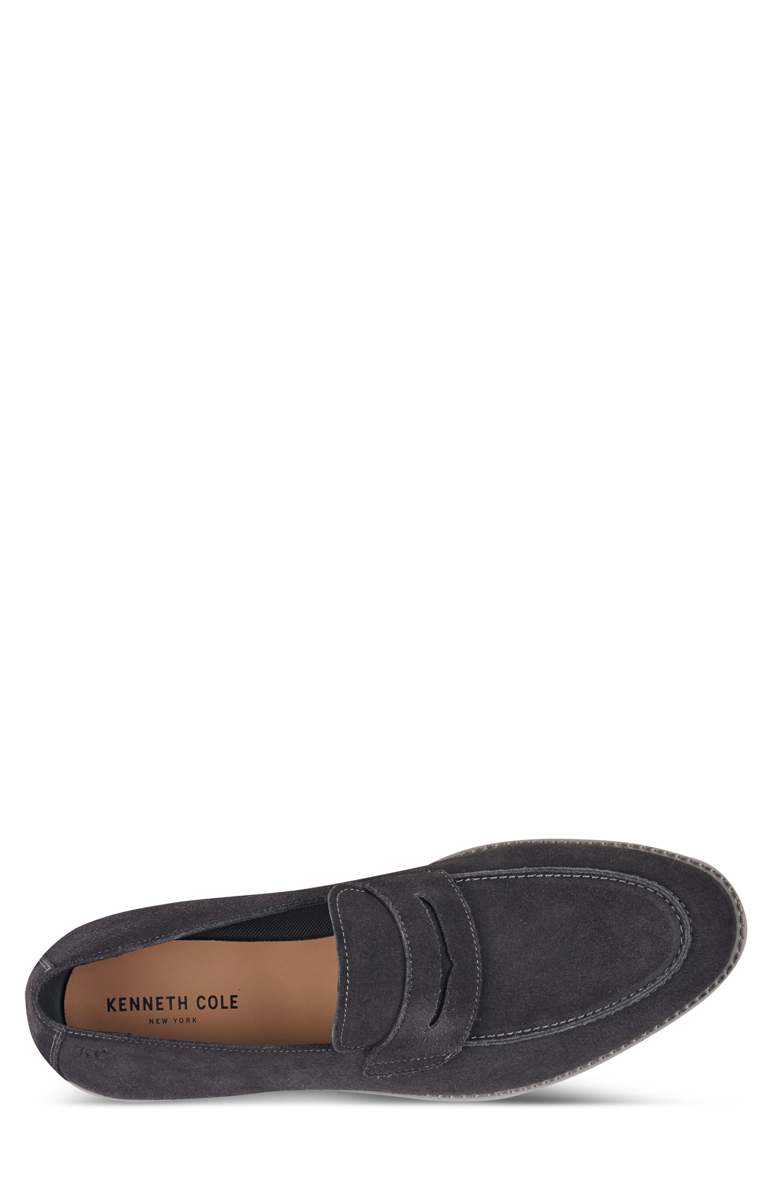 Kenneth Cole New York Savon Penny Loafer, Alternate, color, Charcoal