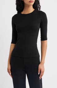 ARTLESS FOREVER Lee Three-Quarter Sleeve Top