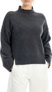 MAX STUDIO Exposed Seam Turtleneck Sweater