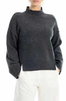 MAX STUDIO Exposed Seam Turtleneck Sweater