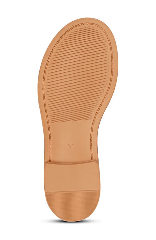 Saint G Amber Slide Sandal In Cognac