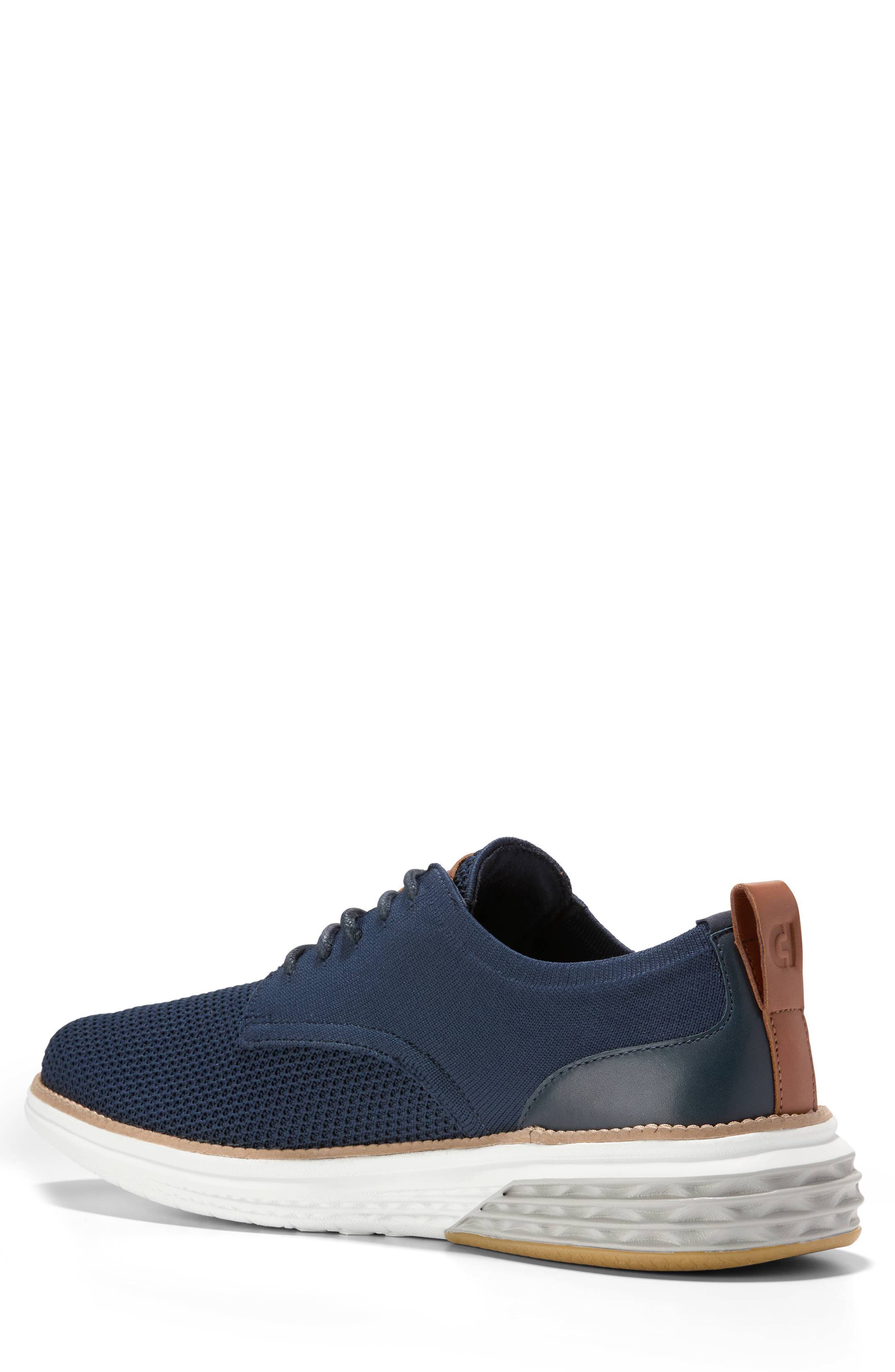 Grand Hurrion Stitchlite™ Plain Toe Oxford, Alternate, color, NVY BLZR SLVR BRCH