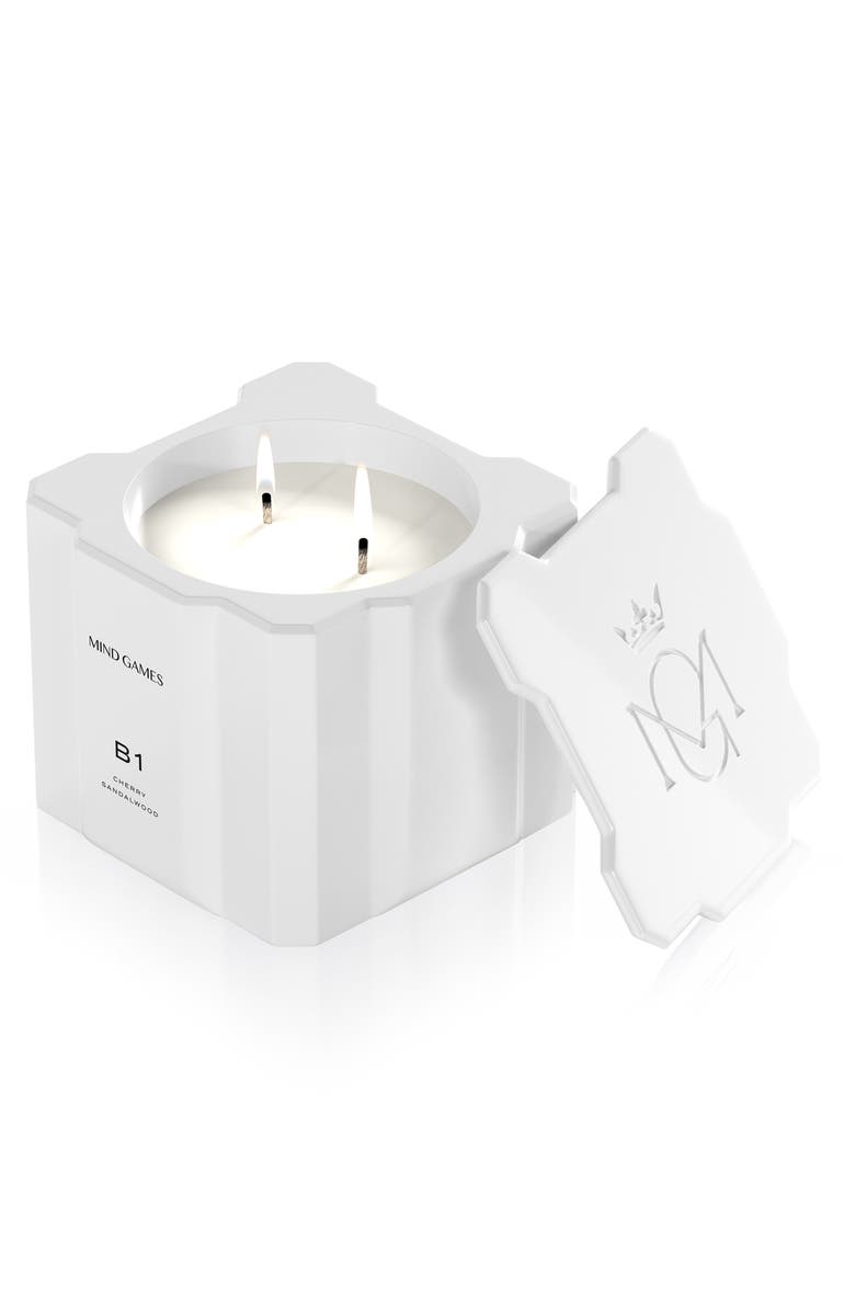 MIND GAMES B1 White King Scented Candle, Alternate, color, 