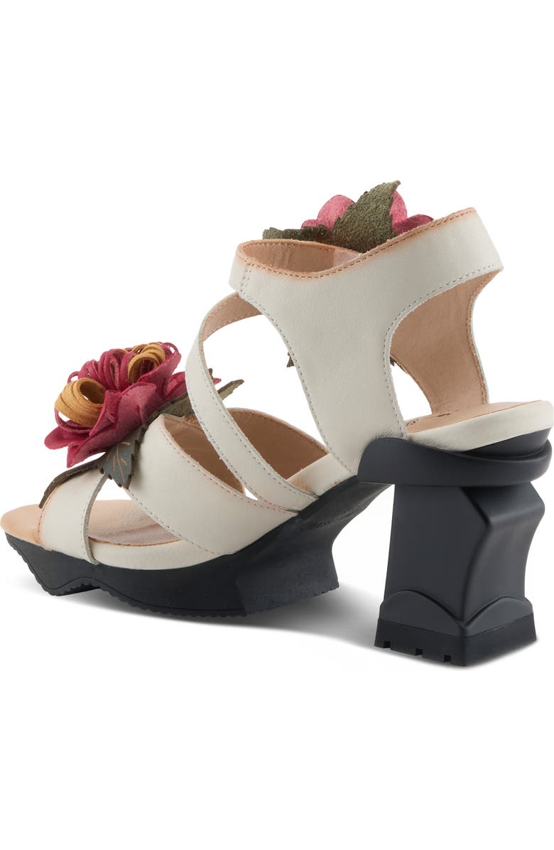 L'Artiste by Spring Step Hooked Ankle Strap Sandal, Alternate, color, Beige Multi