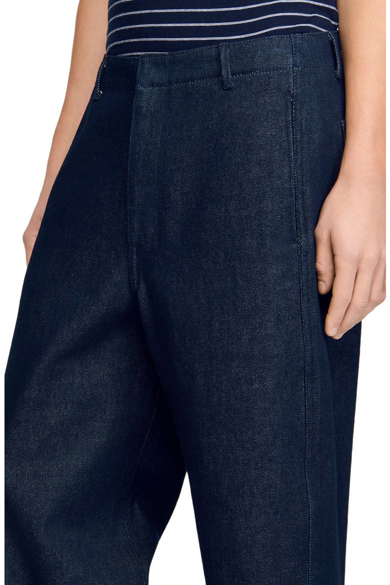 Raw barrel jeans, Alternate, color, Navy blue