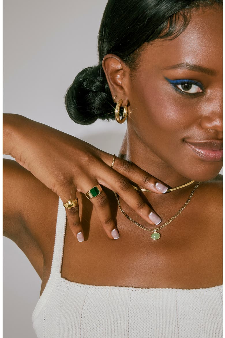 Square Signet Ring - Michelle Signet, Alternate, color, Gold