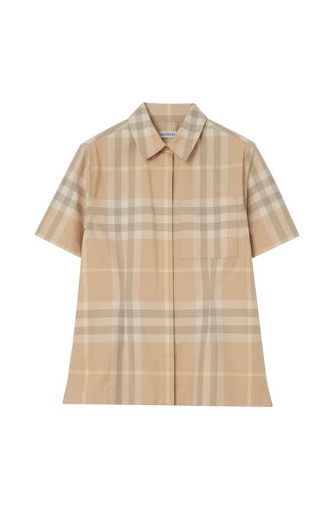 Check Cotton Twill Shirt