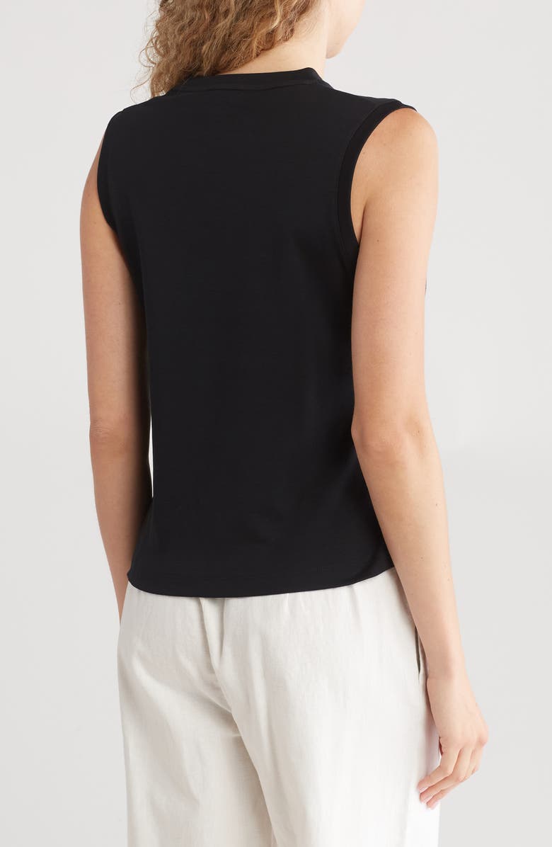 Vince Pima Cotton Easy Shell Tank, Alternate, color, Black