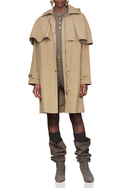 Hooded Cape Raincoat