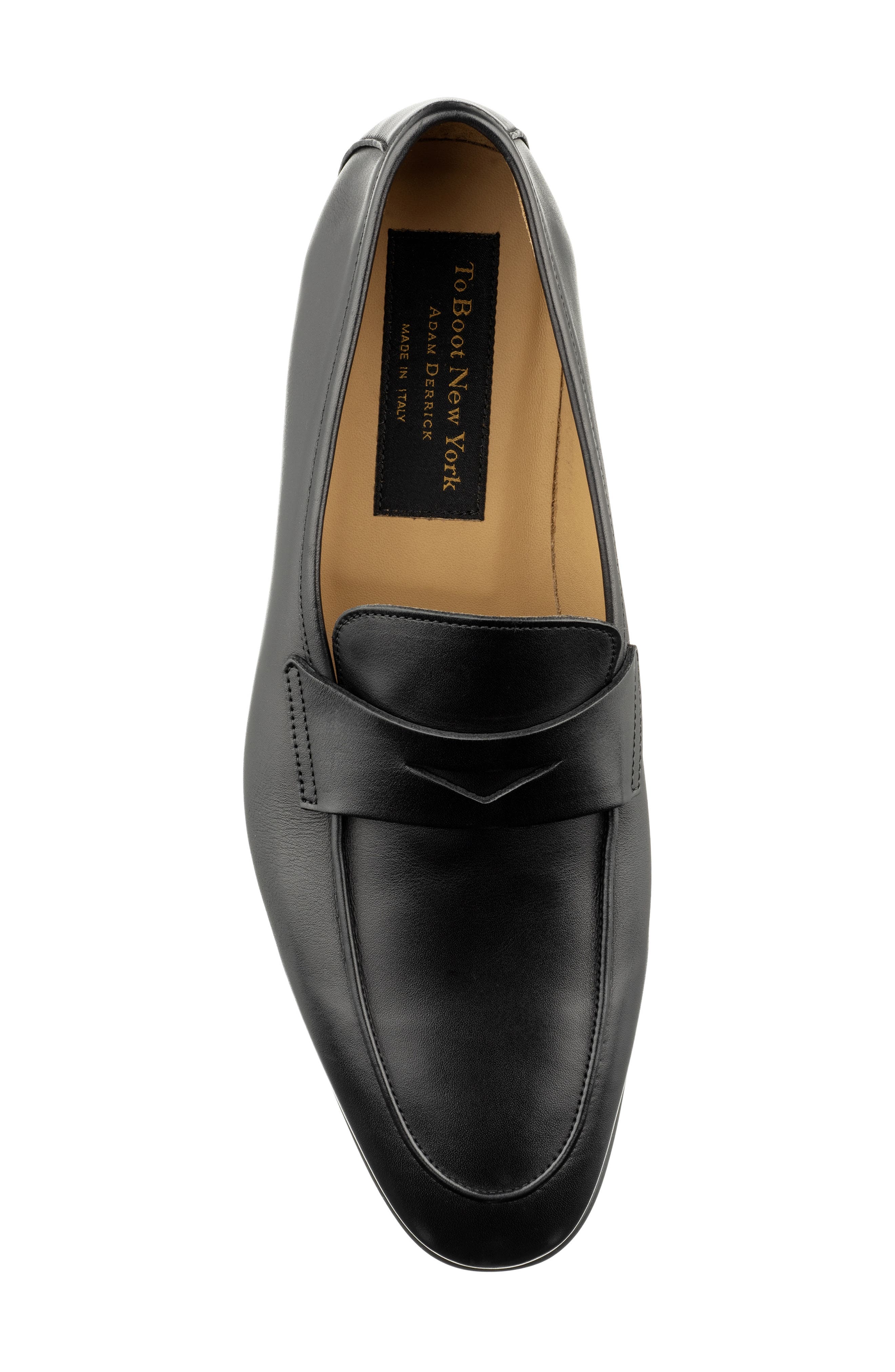 TO BOOT NEW YORK Keats Penny Loafer, Alternate, color, Black