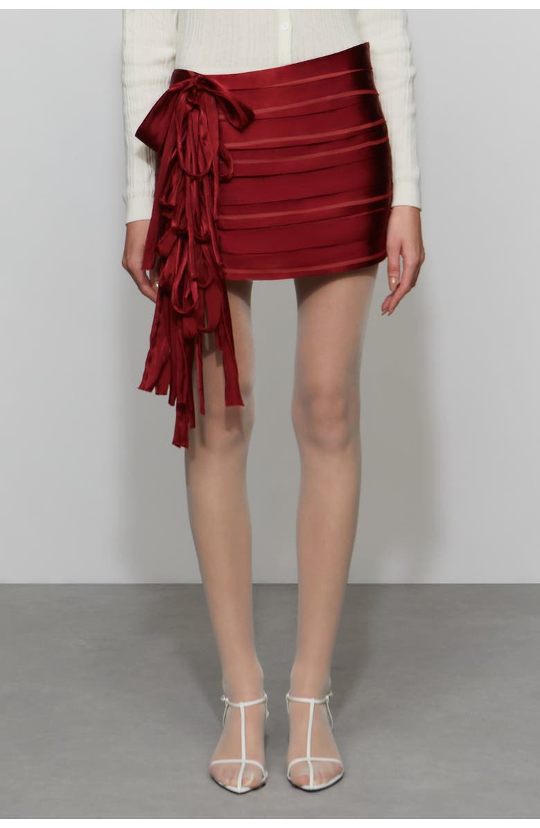Et Ochs Reed Skirt, Alternate, color, Lipstick Red
