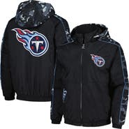 STARTER Men's Starter Black Tennessee Titans Thursday Night Gridiron Full-Zip Hoodie