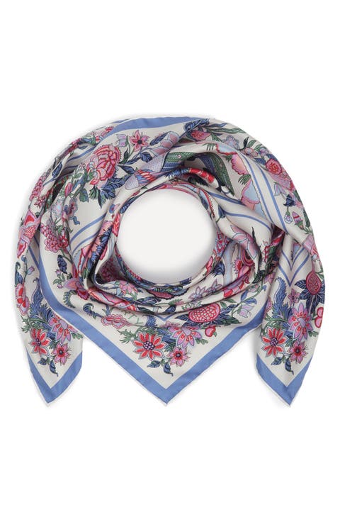 Tree of Life Silk Square Scarf