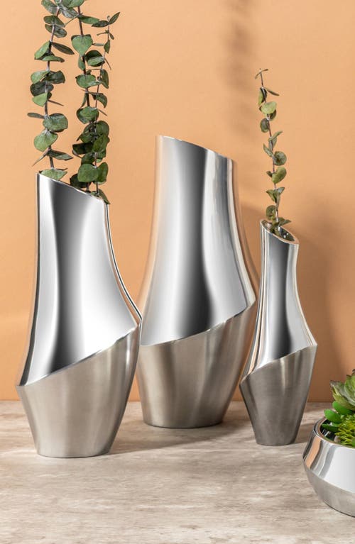 Nambe Symphony Bud Vase, 9" In Silver