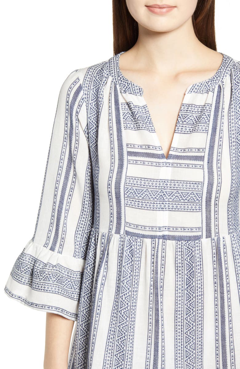 Velvet by Graham & Spencer Malaga Jacquard Cotton Dress, Alternate, color, 