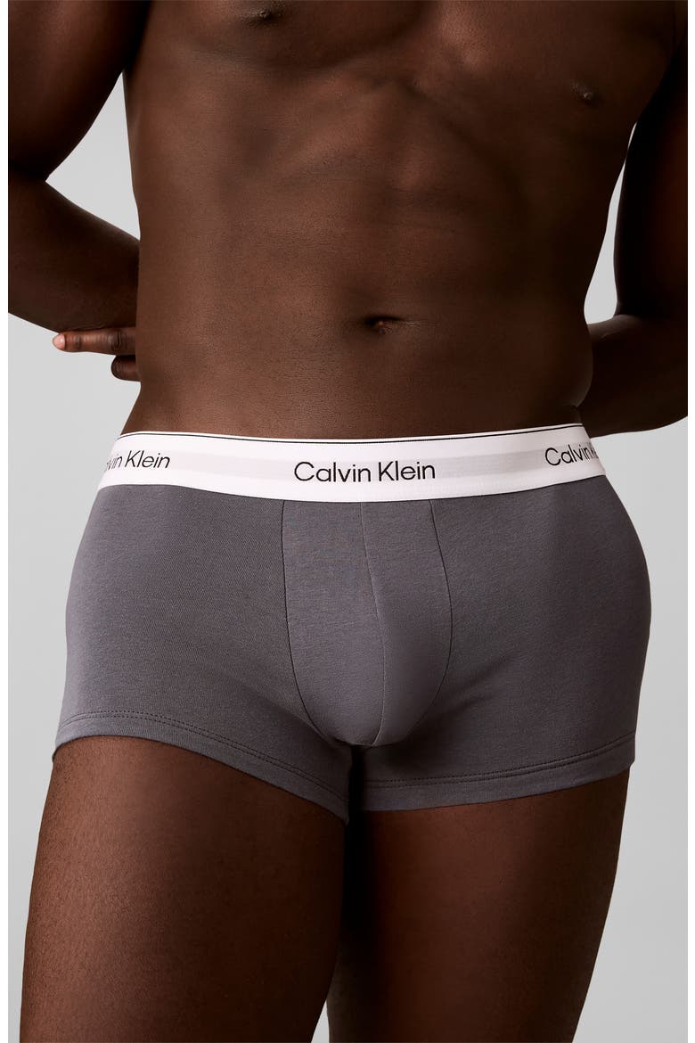 Icon 3-Pack Stretch Cotton Boxer Briefs, Alternate, color, WHITE/COLLEGIATE LOGO BLACK/T