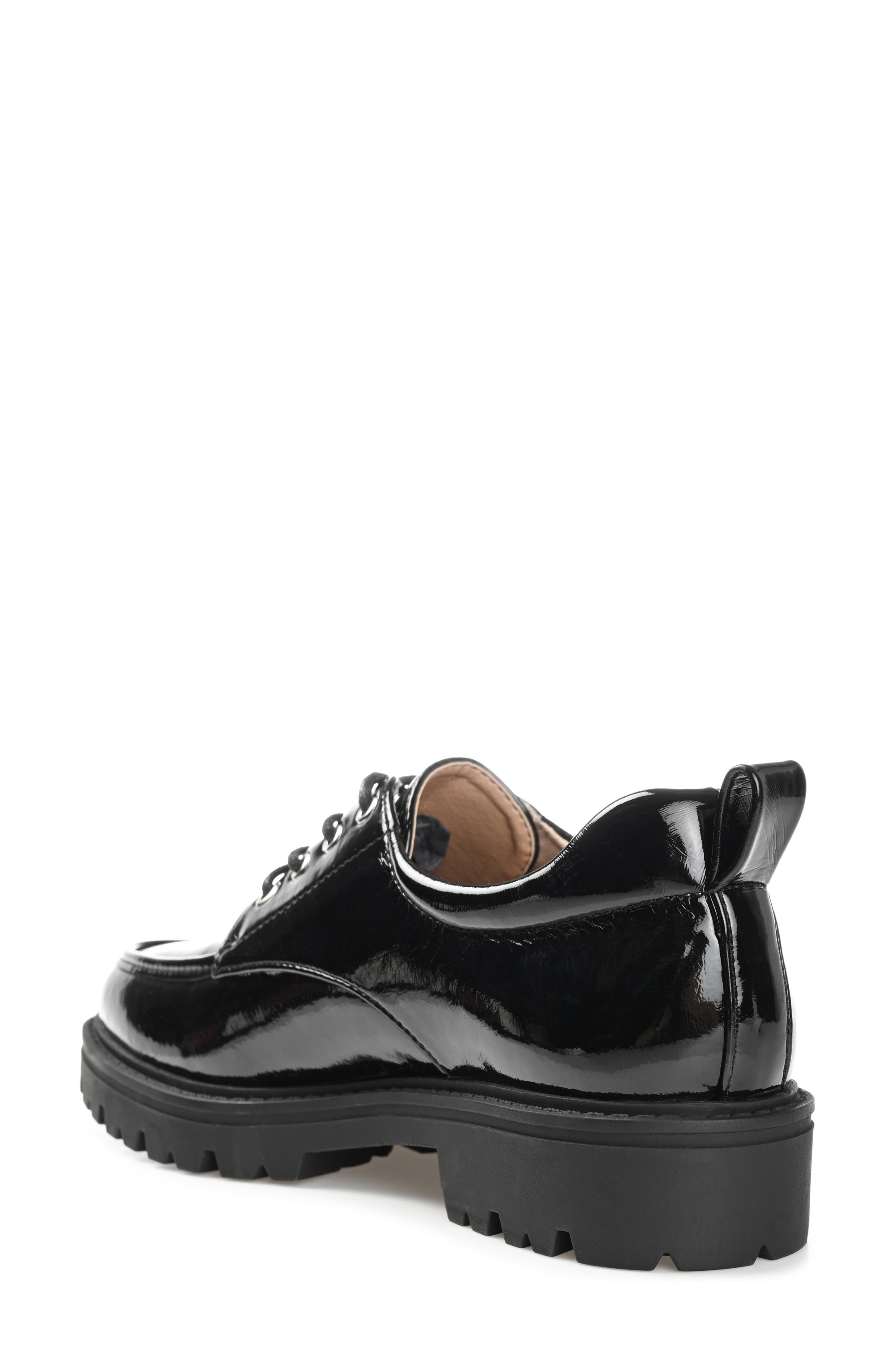 Journee Collection Zina Lug Sole Loafer, Alternate, color, Black