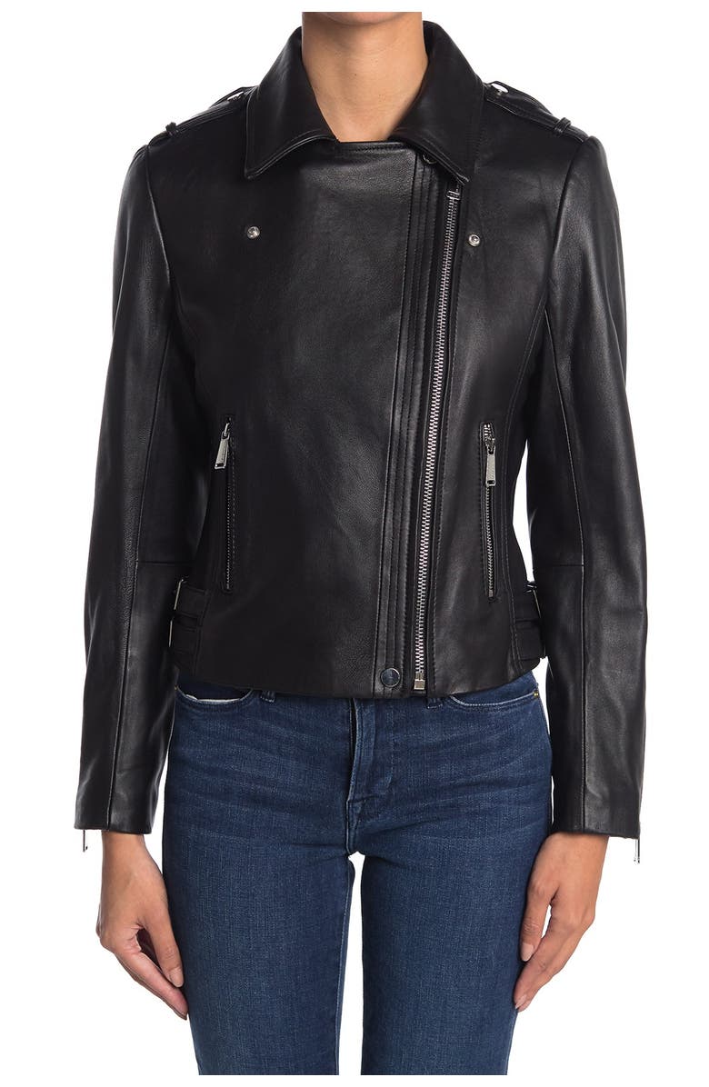 BCBGeneration Leather Moto Jacket, Alternate, color, 