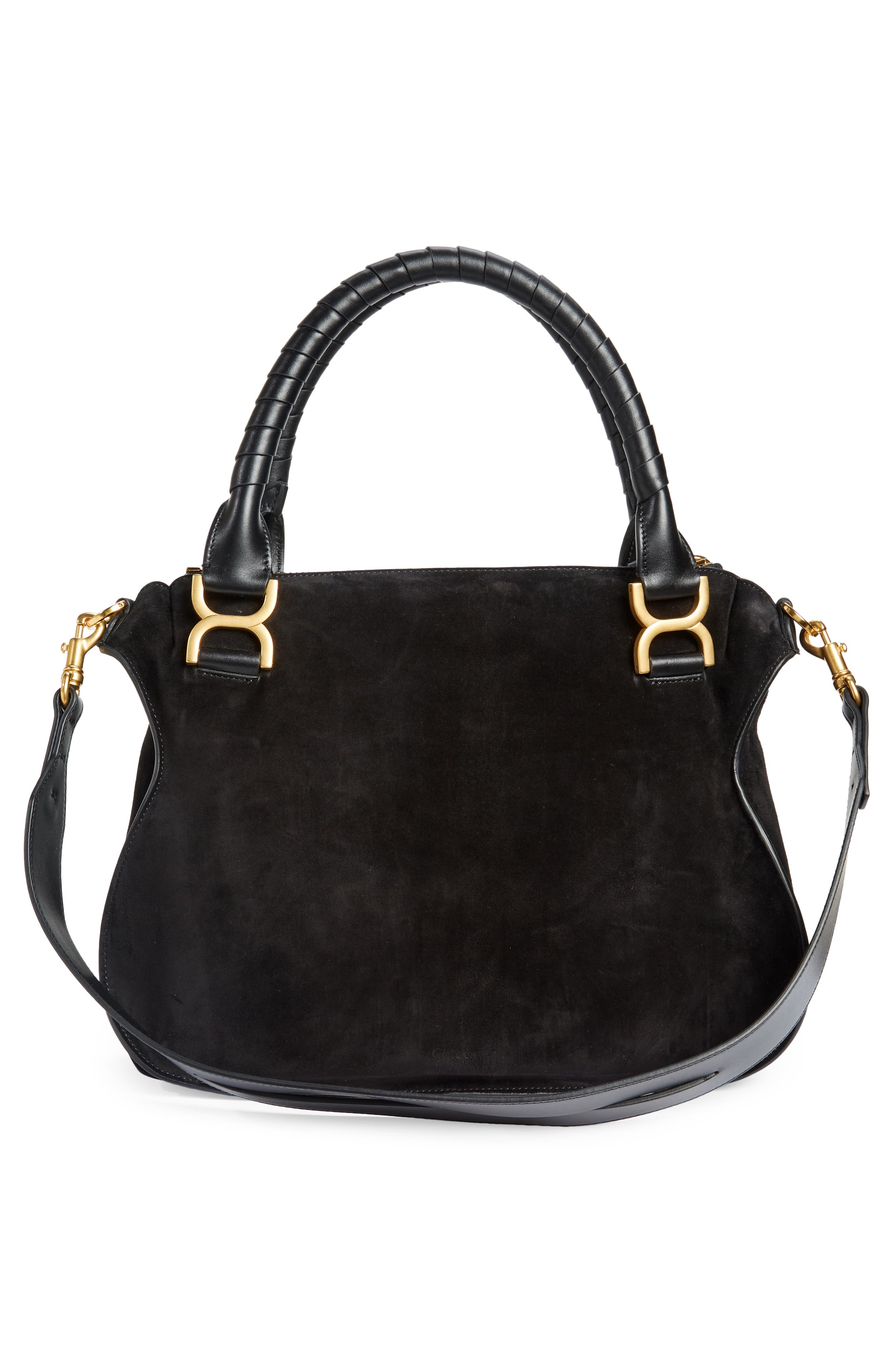 Chloé Medium Marcie Leather Satchel, Alternate, color, 