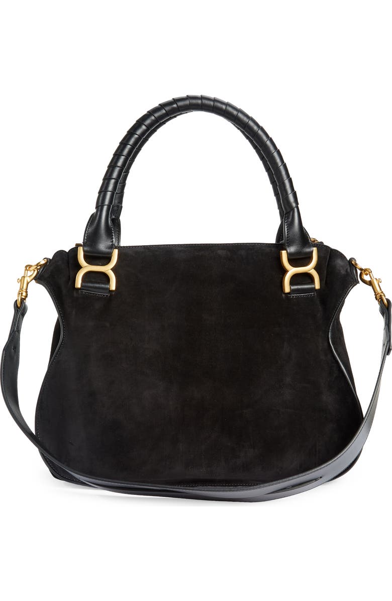 Chloé Medium Marcie Leather Satchel, Alternate, color,