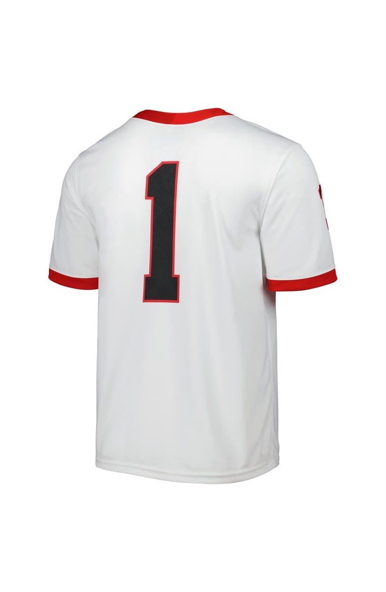 Nike Men's Nike White Georgia Bulldogs #1 Away Game Jersey, Alternate, color,