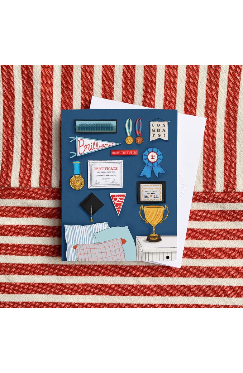 Ramus & Co Graduation Greeting Card Pack (3ct) "Wall of Achievements", Alternate, color, Multi-Pack