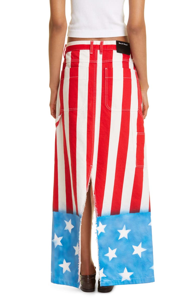 Meryll Rogge x Beni Bischof Long Workwear Skirt, Alternate, color, 