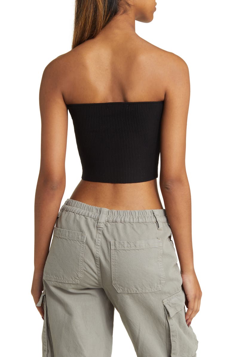 PacSun Crop Rib Tube Top, Alternate, color, 