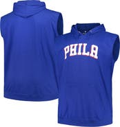 FANATICS Men's Fanatics Branded Royal Philadelphia 76ers Big & Tall Jersey Muscle Pullover Hoodie