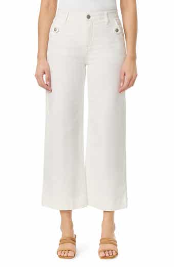 CURVE APPEAL French Riviera 27-Inch High Rise Crop Wide Leg Jeans
