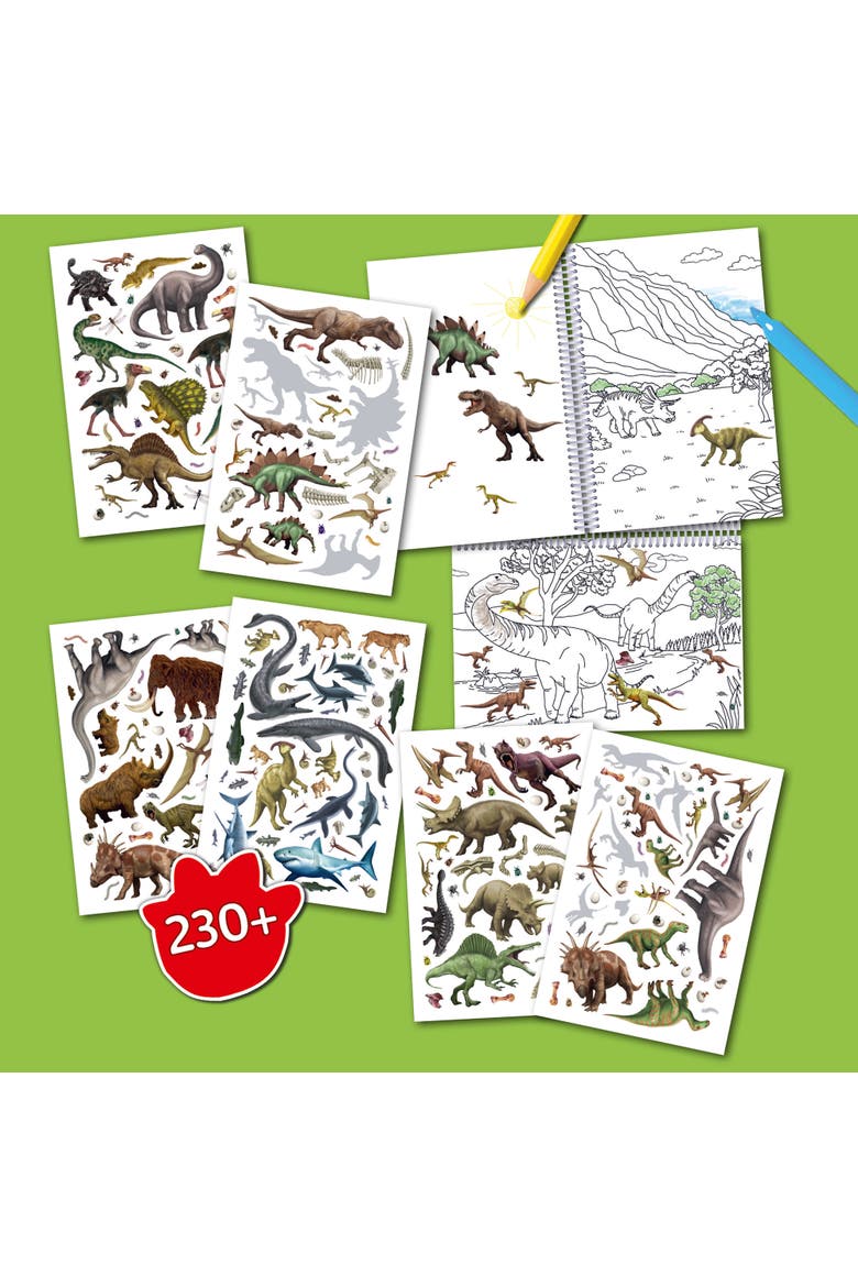 Color & Sticker Book, Alternate, color, Green