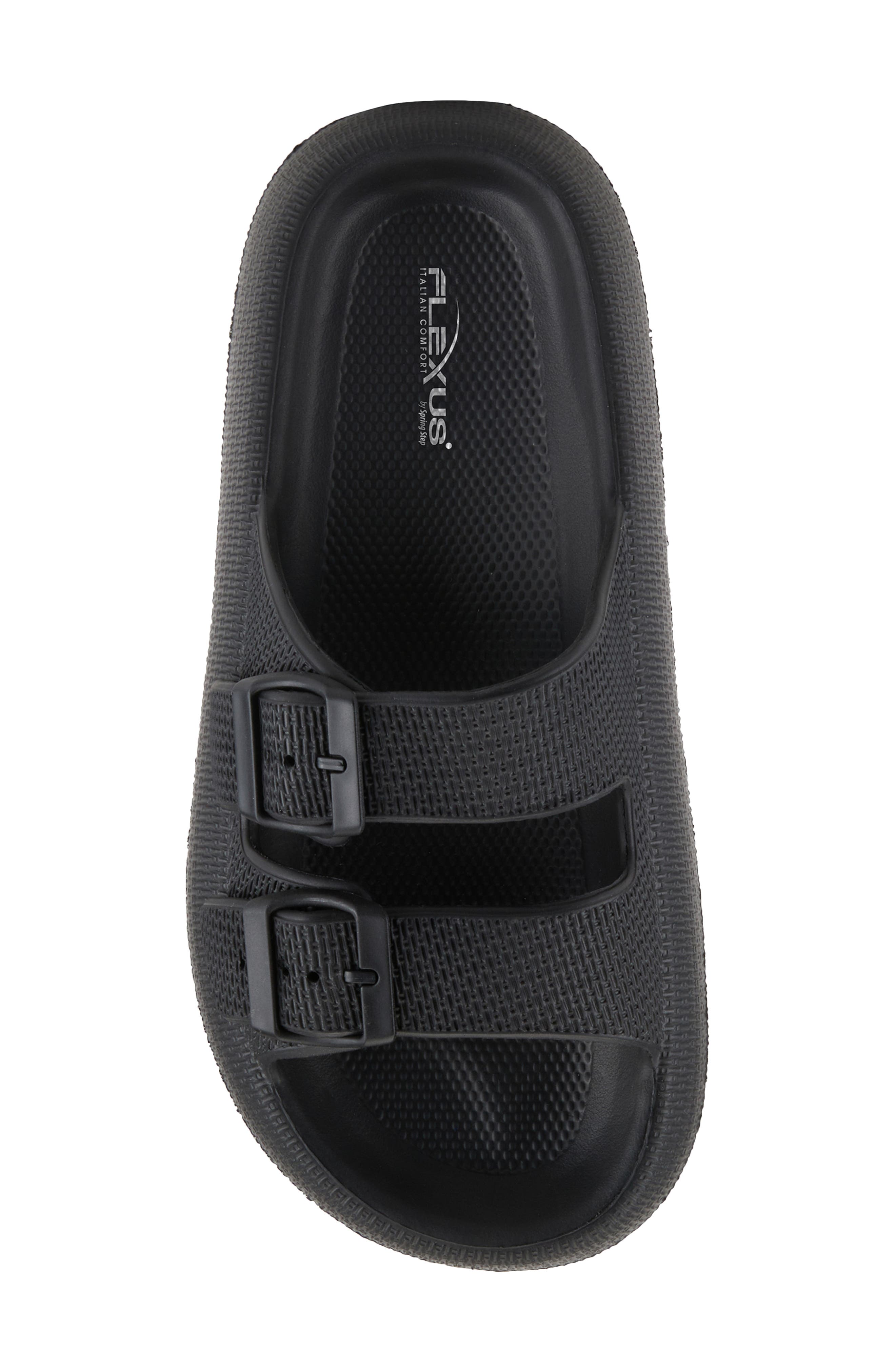 Flexus by Spring Step Bubbles Waterproof Slide Sandal, Alternate, color, Black