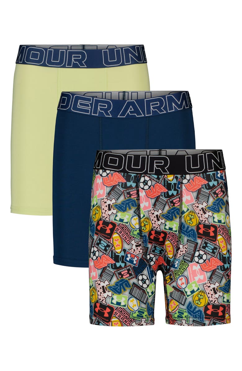 Under Armour Assorted 3-Pack UA Performance Tech<sup>™</sup> Boxer Briefs, Main, color,