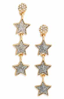Leith Star Linear Drop Earrings