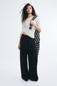 H&M Crinkled Wrap-detail Pants