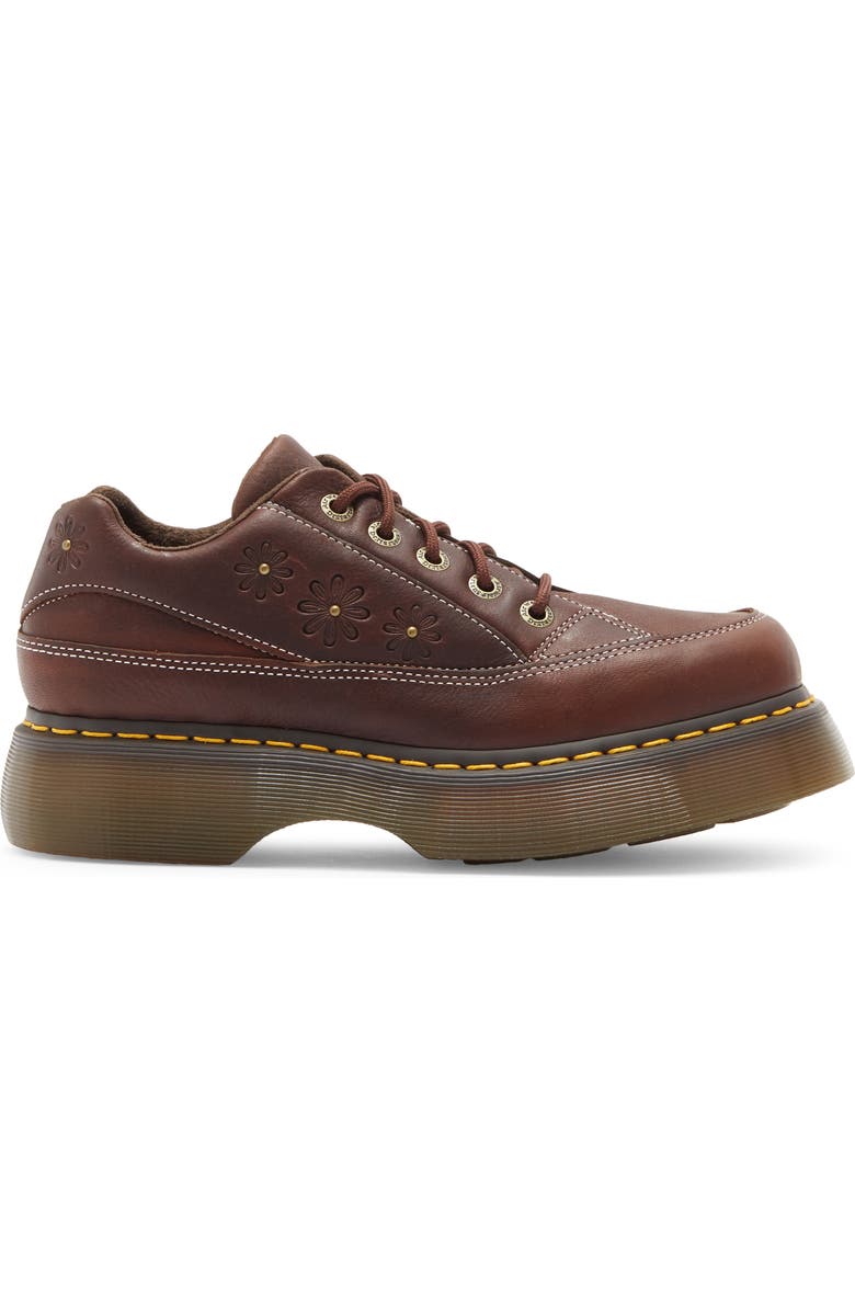 Dr. Martens Buzz 5i Flower Platform Oxford, Alternate, color, Dark Brown