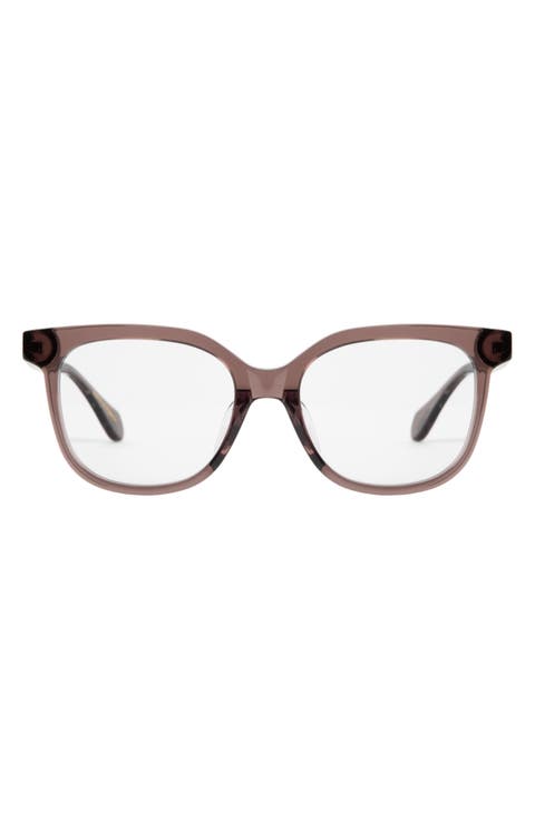 Lahela 52mm Low Nose Bridge Medium Width Square Optical Glasses