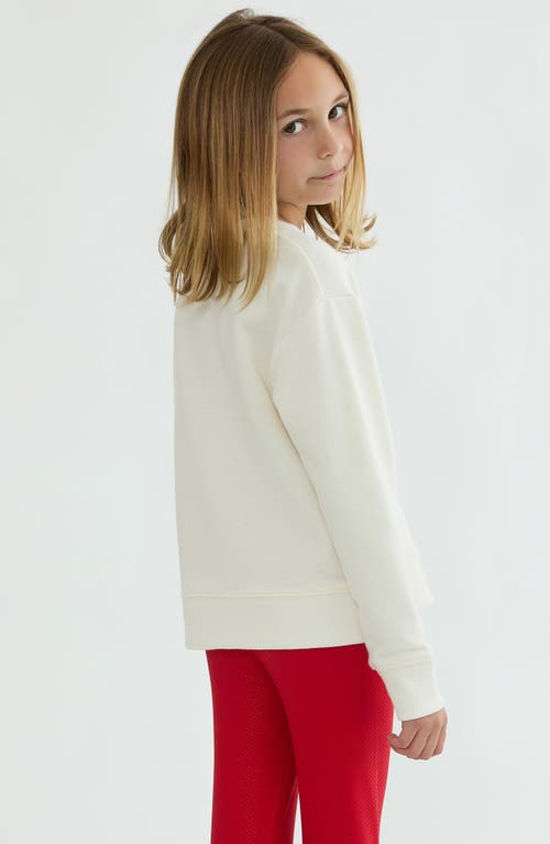 Beach Riot Kids' Little Cassia Cotton Blend Sweater In White