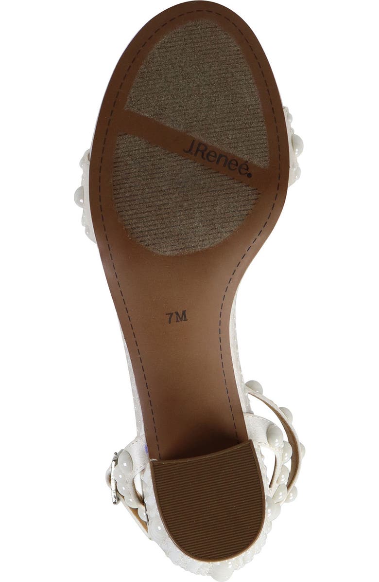 J. Reneé Rulata Ankle Strap Sandal, Alternate, color, White