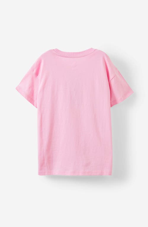 Shop Cotton On Kids Kid's Poppy Short Sleeve Graphic Print Tee In Washed Fairy Pink Pocket