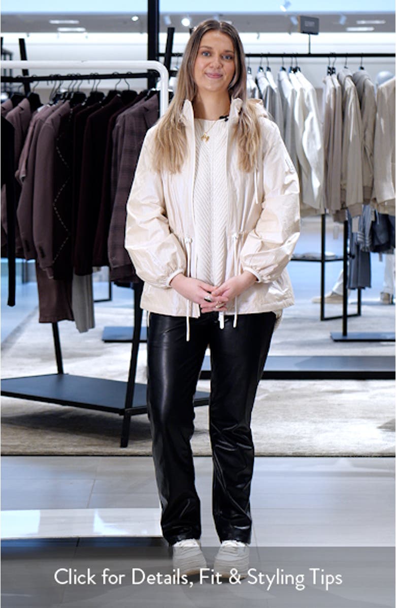 Isha Metallic Water Repellent Rain Jacket, sales video thumbnail