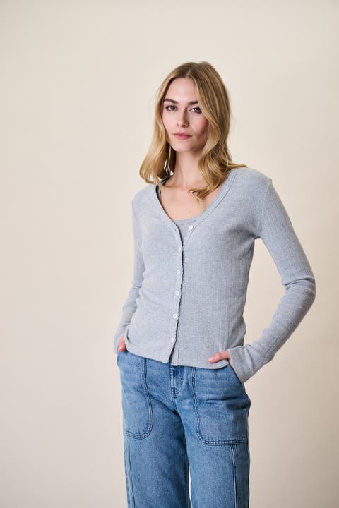 Pointelle Cardigan