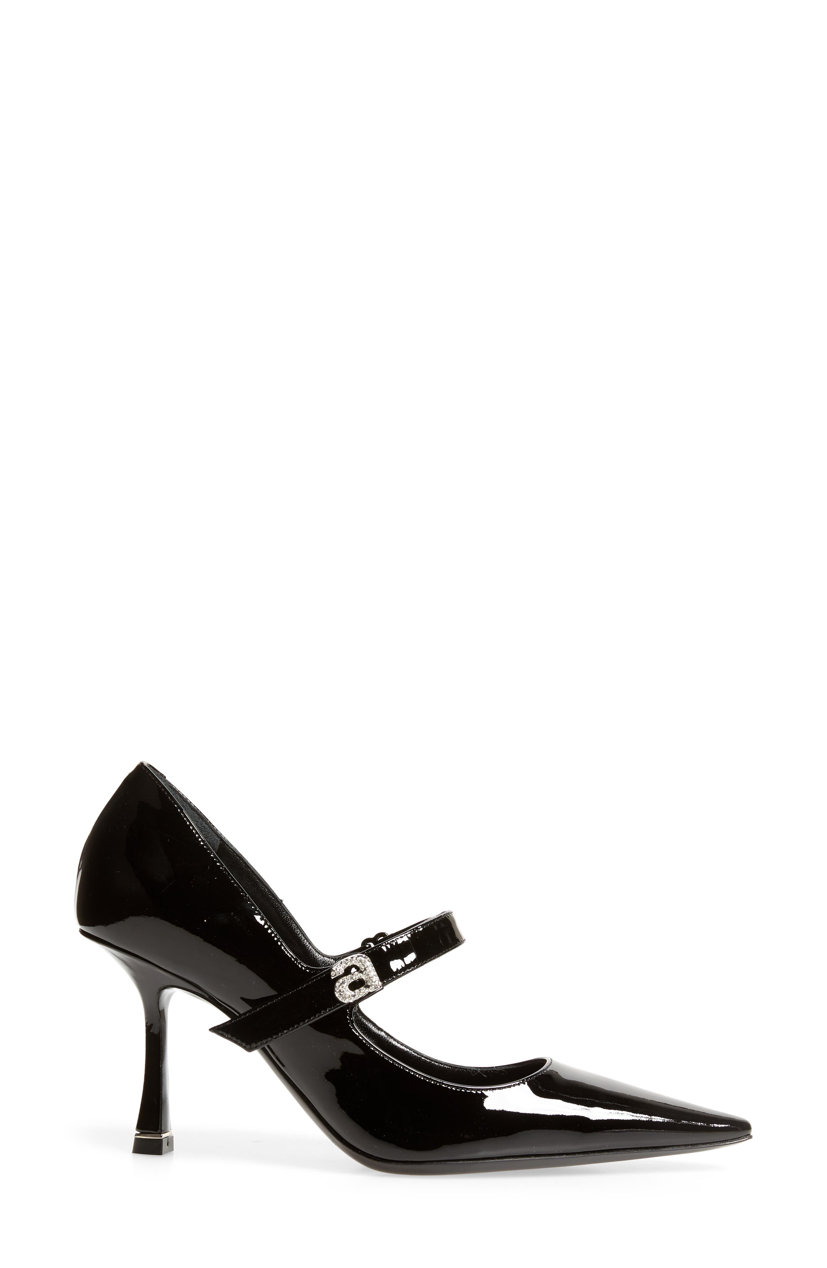 Alexander Wang Grace Crystal Logo Mary Jane Pump, Alternate, color, 