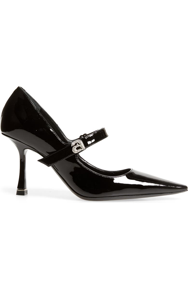 Alexander Wang Grace Crystal Logo Mary Jane Pump, Alternate, color,