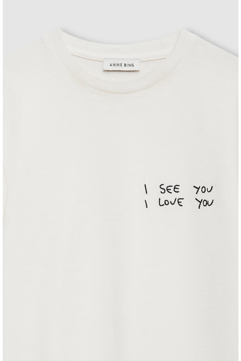 Shelley I See You I Love You Tee, Alternate, color, Washed Cream