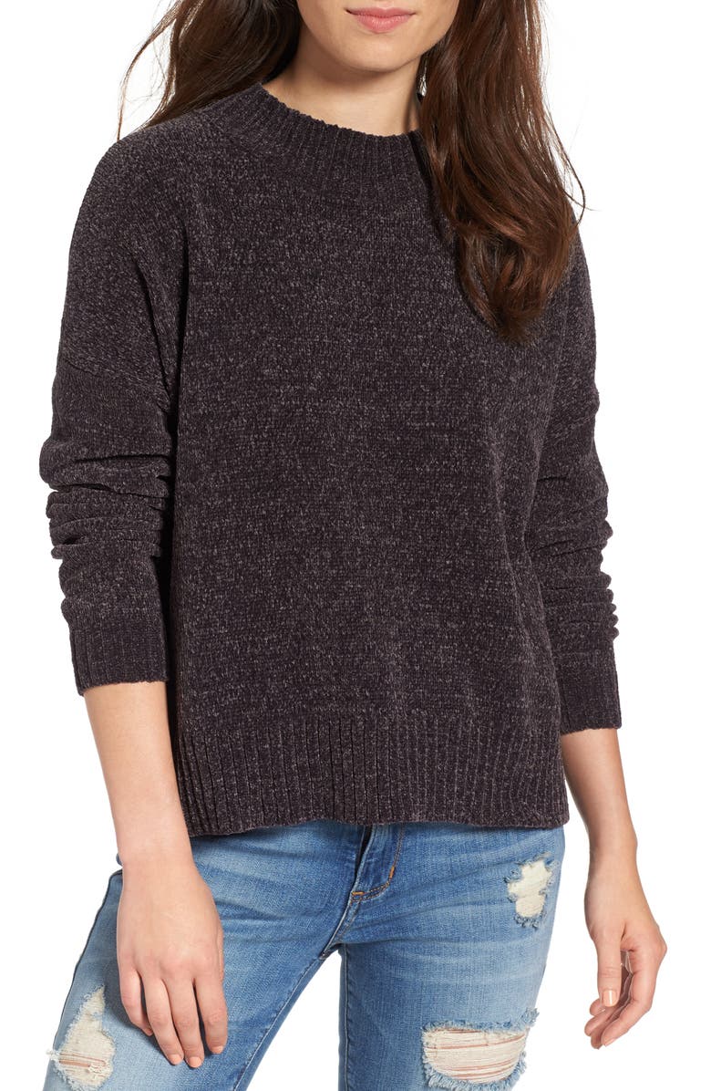 BP. Chenille Funnel Neck Sweater, Main, color, 