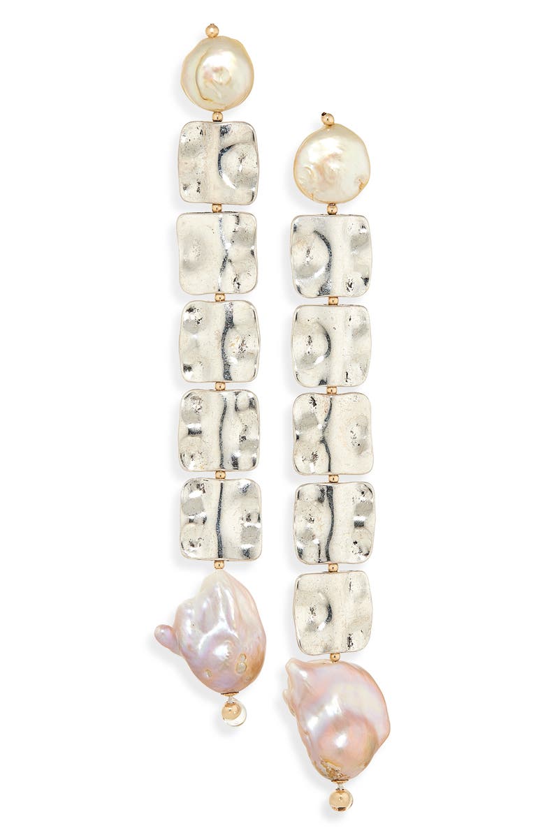 Isshi Cerebral Linear Drop Earrings, Main, color, Shield